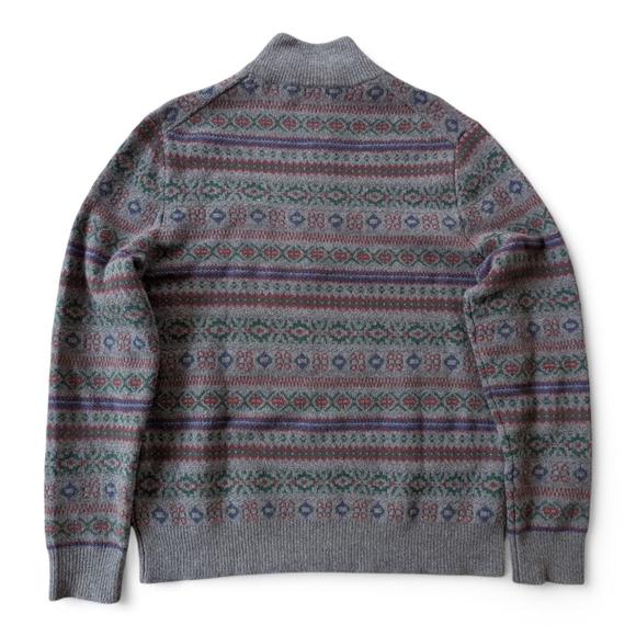 Ralph Lauren Cashmere Wool Blend Fair Isle Heritage Sweater Men's XL NWOT - Picture 4 of 11